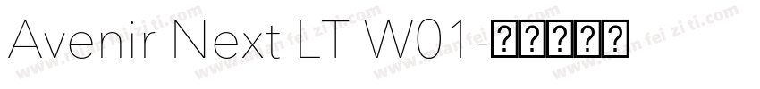 Avenir Next LT W01字体转换